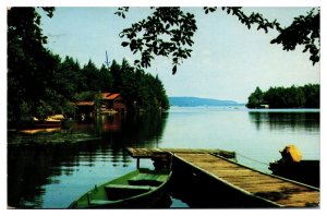 VTG Peace and Quiet at Beautiful Green Pond, Rockaway Township, NJ Postcard