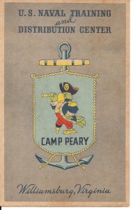 Williamsburg VA, Camp Peary, US Navy Training Center, Parrot Mascot, Anchor WWII