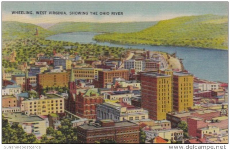 West Virginia Wheeling Showing The Ohio River