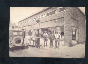 REAL PHOTO GRACE IDAHO JOHNSON GARAGE SERVICE GAS STATION POSTCARD COY