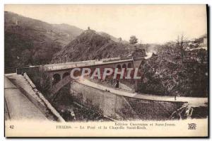 Old Postcard Thiers Bridge and La Chapelle Saint Roch