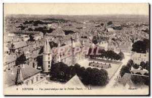 Old Postcard Nevers Panoramic view of the Palazzo Ducale