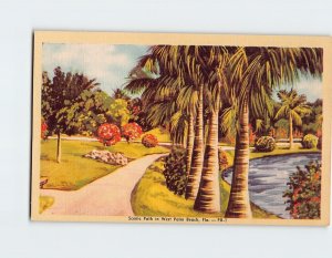 Postcard Scenic Path with West Palm Beach, Florida