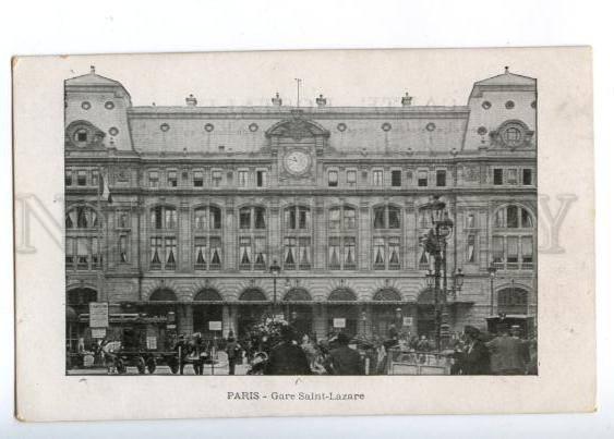 173240 FRANCE PARIS Gare Saint-Lazare Station Vintage postcard