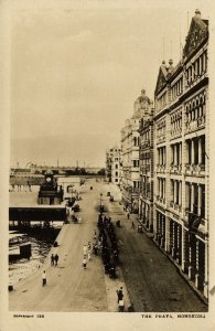 china, HONG KONG, The Praya (1920s) RPPC Postcard