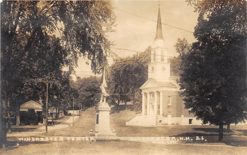 Winchester New Hampshire~Winchester Cr~Main Street~Universalist Church~1910 RPPC