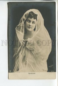 460011 Helen VERDIER French Dancer VAUDEVILLE Vintage PHOTO postcard REUTLINGER