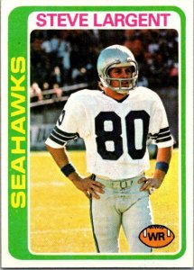 1978 Topps Football Card Steve Largent  Seattle Seahawks sk7462