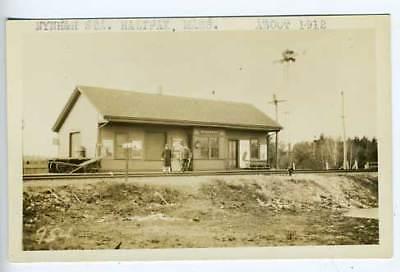 Halifax MA Railroad Station Depot RPPC Postcard