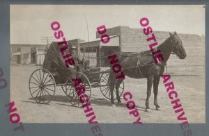 Lake Arthur NEW MEXICO RPPC 1909 MAIN STREET nr Artesia Roswell Hagerman Dexter