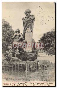 Old Postcard Valencia Monument by Louis Gallet Injalbert
