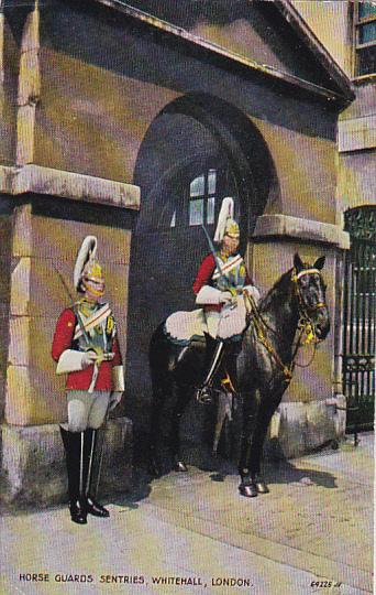 England London Horse Guards Sentries Whitehall