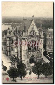 Postcard Old Chapel of the Chateau de Vincennes, where is the tomb of the Duk...