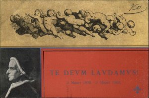 Te Devm Lavdamvs Pope Leo XIII Catholic Catholicism c1910 Vintage Postcard