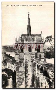 Old Postcard Amboise Chapel Cote Sud