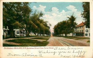 1907 UDB POSTCARD BETHLEHEM STREET FROM TURNER HOUSE WHITE MTS NEW HAMPSHIRE NH