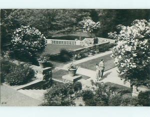 Old rppc GARDEN AT CRANBROOK HOUSE Bloomfield Hills Michigan MI r7115