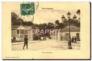 Old Postcard Toul illustrated Porte de France