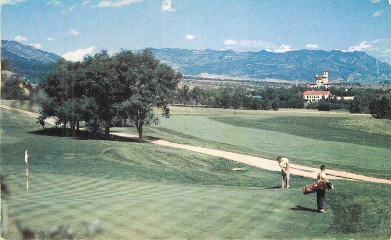 Colorado Colorado Springs Broadmoor Golf Course 1940s Noble Postcard 22-6525