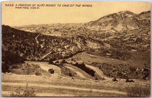 Manitou CO-Colorado, A portion of Auto Roads To Cave Of The Winds, Postcard