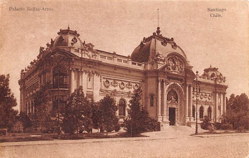 Palacio Bellas Artes Santiago Republic of Chile Unused 