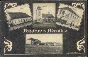 czech, HEROFINA, Fára, Kostel, Skola (1912)