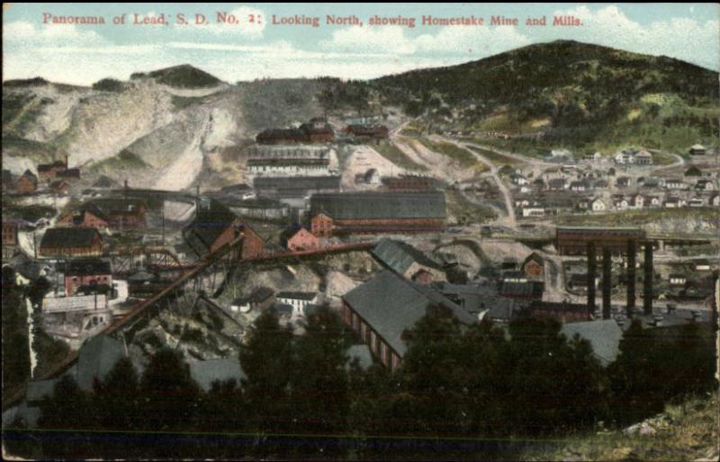 Lead SD Homestake Mining Co c1910 Postcard #2