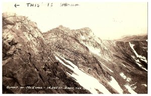 RPPC 1940's Sanborn- Summit of Mt. Evans S-780