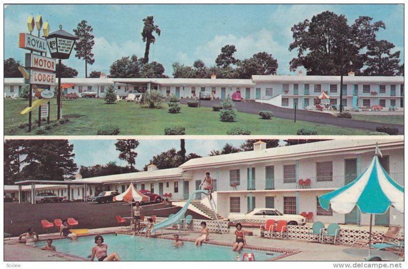 Exterior View, Swimming Pool and Slide, The Royal Motor Lodge, Santee, South ...