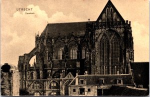 Netherlands Utrecht Domkerk Vintage Postcard 09.65