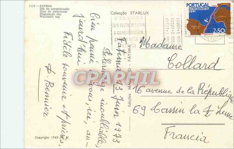 Modern Postcard Portugal Fatima Pilgrimage Day