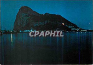 Modern Postcard The Rock of Gibraltar Night View