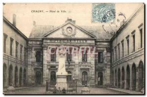 Chagny - Hotel de Ville - Old Postcard