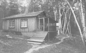 Jackson Maine Big Wood Lake Henderson's Camps Real Photo Postcard AA77753