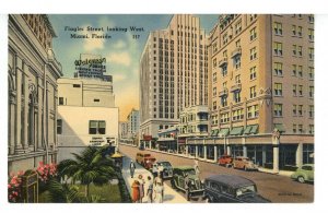 FL - Miami. Flagler Street looking West ca 1941