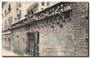 Old Postcard Barcelona Puerta Antigua Diputacion