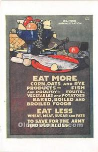 Eat More Corn Oats US Food Administration Advertising Unused 