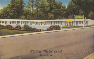 Burkesville Kentucky McCoy Motor Court Vintage Postcard AA39725