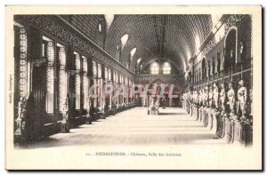 Chateau de Pierrefonds Old Postcard room & # 39armure