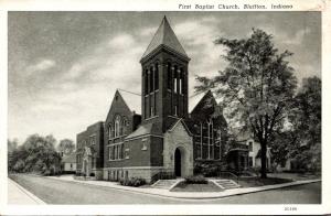 Indiana Vincennes Bluffton First Baptist Church Curteich