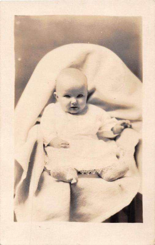 BABIES~CHILDREN LOT OF 4 REAL PHOTO POSTCARDS 1910s ONE IDENTIFIED LUCELLA FRANK
