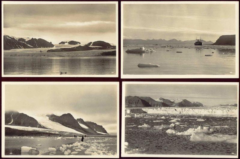 norge norway SPITSBERGEN SVALBARD (1928) Set of 20 RPPC