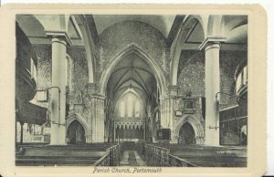 Hampshire Postcard - Interior - Parish Church - Portsmouth - Ref 4068A