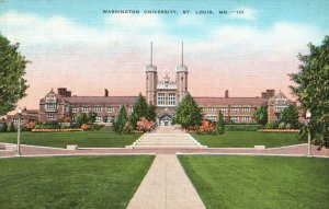 St. Louis MO-Missouri, Washington University EC Kropp Co. Vintage Postcard c1930