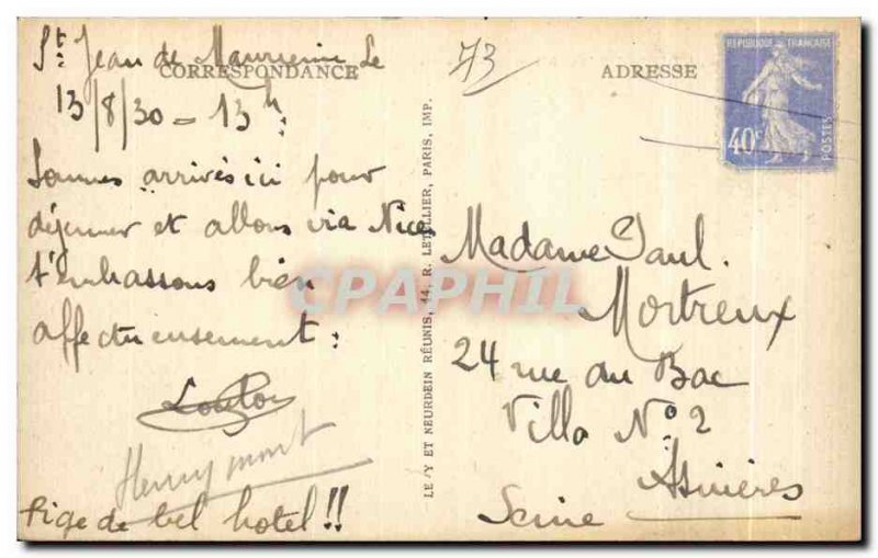 Old Postcard Saint Jean De Maurienne La Cathedrale LL