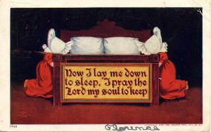 Sunbonnet Twins - Now I Lay Me Down To Sleep - Artist: Wall