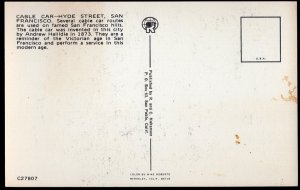 31120) California SAN FRANCISCO Cable Car - Hyde Street - Chrome