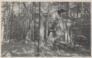 Helmstedt Kothe Wigwam Picnic Table In Woods Germany Old Postcard