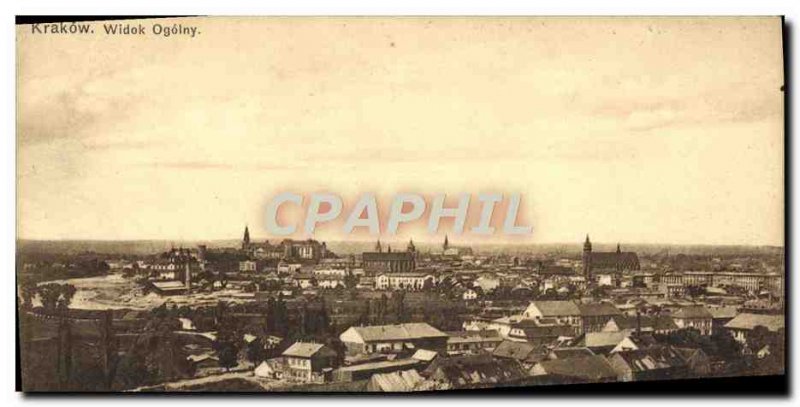 Postcard Old Krakow Widok OGÓLNY Poland Poland Polska