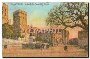 Old Postcard Avignon Palace of the Popes XIV century